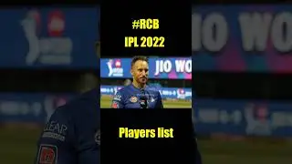 ⚡️⚡️RCB 2022 FULL SQUAD 🏏🏏 IPL 2022💥💥 