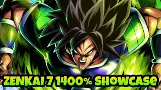 HOW CAN A F2P UNIT BE THIS GOOD??? 14 STAR ZENKAI 7 1400% FURY BROLY SHOWCASE | Dragon Ball Legends