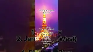 What are the biggest cities in Israel? #israel