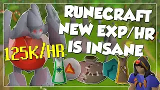 The NEW Runecrafting Exp/Hr Is Amazing - Before & After Guardians Of The Rift!