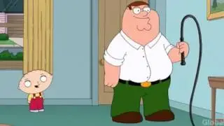 Family Guy - Peter whips Stewie in the face -  Explosion