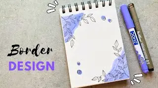 💜Amazing Border Design for School Project| Border for scrapbook | Book divider Design 