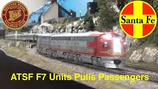 ATSF F7 Units Pulls Passengers