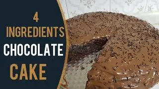 4 INGREDIENTS CHOCOLATE CAKE - BROWNIE