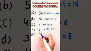 Difference between factorial and double factorial 