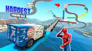 HARDEST GTA 5 TRUCK PARKOUR RACE | No Copyright Gameplay | GTA Gameplay for TikTok & YouTube | 883