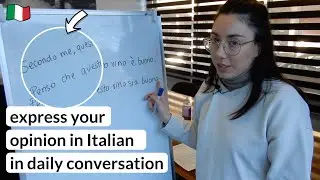How to say “I think that” and “In my opinion” in Italian - for A1-A2, B1 levels (Sub)