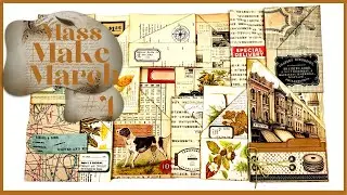MASS MAKE MARCH #4 - SUPER SIMPLE-  3 POCKETS FROM 1 BOOKPAGE - 