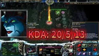 DotA 1 ICcup Queen Of pain Midlane!