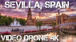 Sevilla (Seville) 4k | Walking tour | Spain, Andalusia 2022 | Plaza España |