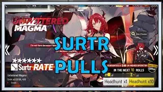 Surtr Banner Pulls And Top Operator Tag - Arknights
