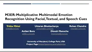 M3ER: Multiplicative Multimodal Emotion Recognition Using Facial, Textual, and Speech Cues