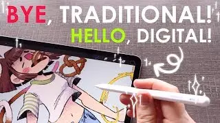 THE MOST POPULAR DIGITAL ART PROGRAM?! - Traditional Artist Tries Procreate