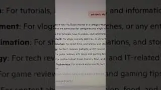 How to find YouTube channel catagory|| 
