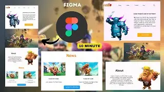 Clash of Clans Website Design in Figma | Step-by-Step Figma Tutorial