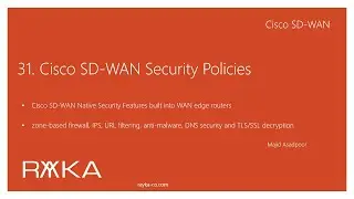 31. Cisco SD-WAN Security Policy