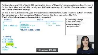 Section 9  Consolidations  Parent Decreases Ownership and Retains Control