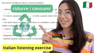 Italian listening test: ridurre i consumi (A2-B1)(Subtitles)