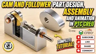 How To Make Cam And Follower | Cam And Follower Design | Creo Parametric | Solid Cadd Creo