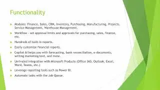 Intro to Business Central Part One