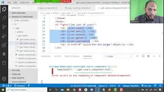 69 Cairo Univ  Nodejs Angular create new html component that show the list of users for admin