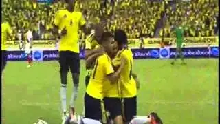Colombia derrota 2-0 a Perú y obtiene medio tiquete al Mundial de Brasil 2014