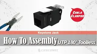 Best Way to Assemble UTP Toolless Cable Clamper RJ45 Keystone Jack