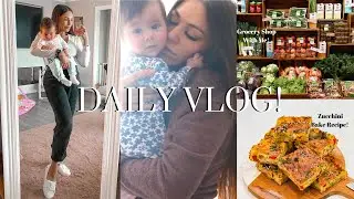 DAILY VLOG, Grocery Shopping, Making Baby food, Zuchinni bake Recipe! Kid & Finger Food Friendly