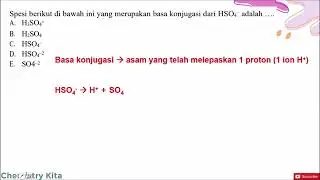 Spesi berikut di bawah ini yang merupakan basa konjugasi dari HSO₄⁻ adalah ….