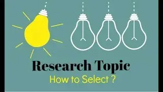 research topic selection-Easy basic steps video