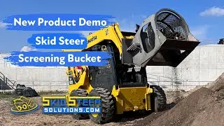 NEW VTN Rotating Screening Bucket for Skid Steers - Demo | Skid Steer Solutions