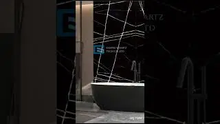 GQ-T274 Artificial Stone White Veins High Quality Calacatta Black Stone Slab