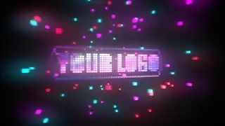 #67 - Glow Pixelated 3D Logo Intro (S & R)