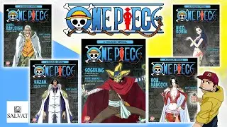 Coleção Mini Figuras One Piece da Salvat, Hancock, Aokiji, Robin, Sogeking, Rayleigh