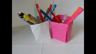 Органайзер для канцелярии своими руками . DIY подставка для канцелярии за 5 минут.