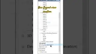 How to create a #legendview| #Component list|#Revit|#shorts