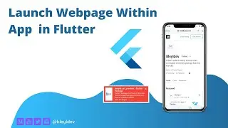 Launch Webpage within app in Flutter