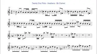 Twenty one Pilots - Heathens - Cover (Bb Clarinet) Notes