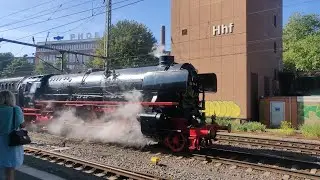 Dampfzug DB 012 104-6 (01 1104) | Bahnhof Hamburg-Harburg | 2023-09-09