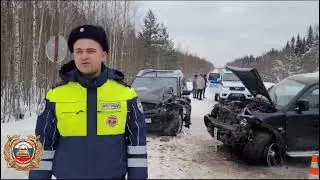 22 февраля 2024. ДТП на автодороге Сыктывкар-Ухта