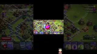 Battle Blimp Attack Strategy💪😁 - (Clash Of Clans) #ShortsVideo #ClashOfClans