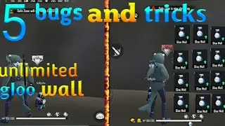 Top 5 Bugs and tricks in Free fire || Unlimited gloo wall | how to get unlimited gloo wall