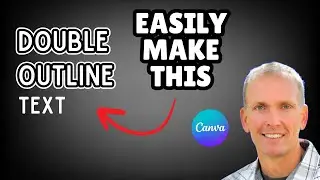 CANVA TEXT HACK: Double Outline Text Effect In Canva Tutorial (Step-by-Step)