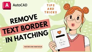 AutoCAD Hatching- HOW TO REMOVE BORDER AROUND A TEXT?