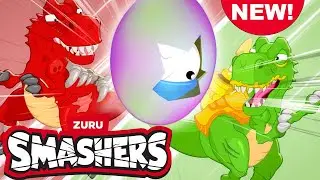 NEW! Double Dino Trouble: Chomp and Crunch | Kids Cartoons! | Zuru | Smashers | NEW SEASON EPISODES!