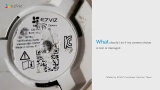 What should I do if my camera sticker is lost or damaged
