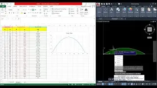 To find Area Under the Curve using AutoCAD | Plot in AutoCAD | Plot in Excel