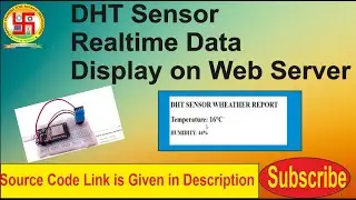 DHT Sensor Realtime data display on Web Server