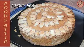 Roasted Almonds Cake | Bakery Dry Almond Cake | #embellishyourdine_in 