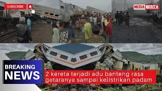 kronologi kecelakaan Kereta Turangga dengan kereta Commuter Line BARAYA || BREAKING NEWS